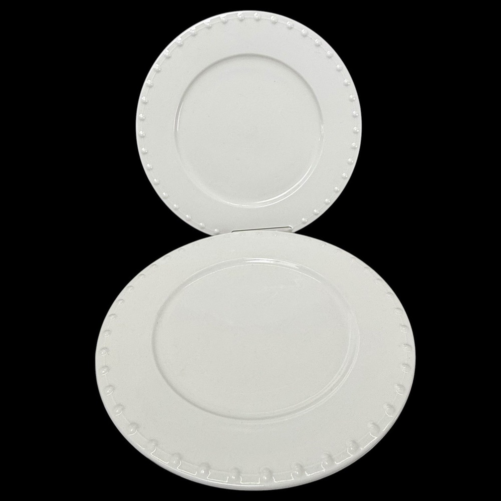 Evening Pearls By Oneida Dinner Plates‎ 10 3/4" Set Of 2